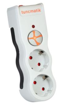 TUNÇMATİK  TSK19021 Powersurge2 Enerji Koruma Prizi 2li 1050 Joule Beyaz  akım koruma - 2